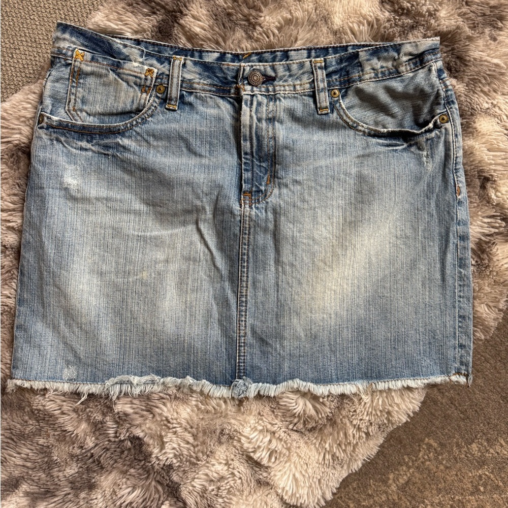 Ralph Lauren Polo Jeans Gigi Denim Mini Skirt